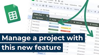 Google Sheets  New tables feature [upl. by Aihsotan]