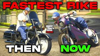 Fastest Motorcycle of Every Year in GTA 5 Online 2013  Present [upl. by Nolava768]