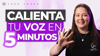 5 MINUTOS DE VOCALIZACIÓN  LIMPIA TU VOZ ANTES DE CANTAR  EJERCICIOS DE CALENTAMIENTO VOCAL [upl. by Elleinnod]