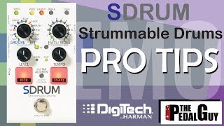 ThePedalGuy Presents the DigiTech SDRUM Strummable Drums Pedal Pro Tips [upl. by Orecul]