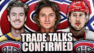 MONTREAL CANADIENS TRADE INTEREST CONFIRMED TREVOR ZEGRAS MARTIN NECAS ASKAROV McGROARTY [upl. by Ecertap]