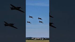 Hawker Hurricane x4 Battle of Britain Air Show Duxford 2024 [upl. by Dric]