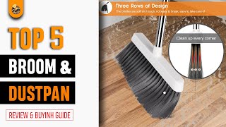 Top 5 Long Handled Heavy Duty Broom and Dust Pan Set Review Buying Guide [upl. by Niamert]