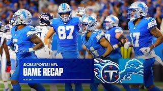 Lions OVERWHELM Titans for their 5th straight win  Game Recap [upl. by Allenaj]