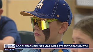 Local teacher uses Mariners statistics to teach math  FOX 13 Seattle [upl. by Ameen168]