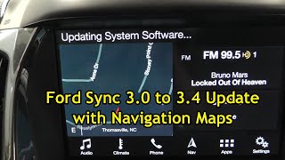 Ford Sync 30 to 34 Update with Navigation Maps FREE [upl. by Ilatfen]