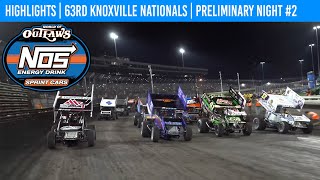 World of Outlaws NOS Energy Drink Sprint Cars  Knoxville Raceway  August 8 2024  HIGHLIGHTS [upl. by Baryram246]