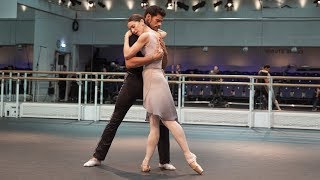 Marianela Nuñez and Thiago Soares of The Royal Ballet rehearse Winter Dreams – World Ballet Day 2018 [upl. by Ailin665]