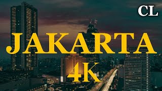 Jakarta Indonesia 🇮🇩 4K Video  CityLights [upl. by Ellednahs]