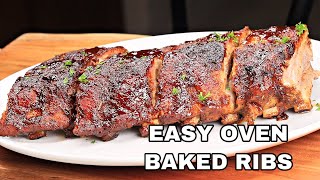 How To Make Honey BBQ Ribs In The Oven How To Make it Tastes like it’s grilled [upl. by Almire]