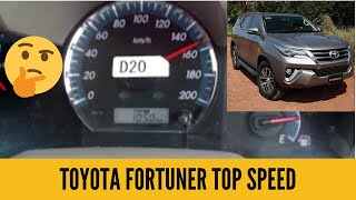 TOYOTA FORTUNER TOP SPEED 42 AUTOMATIC [upl. by Enimzzaj]