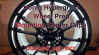 Konig Hypergram Wheels Mounting the Center Caps [upl. by Mchenry]