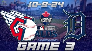 10924 Cleveland Guardians vs Detroit Tigers ALDS Game 3 Game Audio  MLB Playoffs Cast amp Chat [upl. by Guillema590]