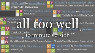 all too well taylors version 10 minute version except the lyrics are ao3 titles [upl. by Tenej]