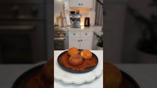 Giant Arancini Balls with Marinara Sauce [upl. by Ias55]