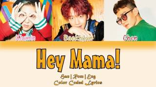 EXOCBX 첸백시  Hey Mama HANROMENG Color Coded Lyrics [upl. by Salman896]