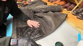 How To Dye Nubuck Leather Leather Jacket Restoration [upl. by Guarino981]