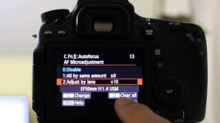 HowTo Auto Focus Micro Adjustments on the Canon 70D DRAFT [upl. by Krasnoff]