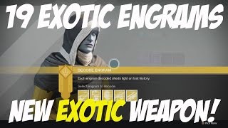 Destiny TTK  BIG ENGRAM OPENING 2  Got a NEW Exotic Gun [upl. by Rehpotsyrk]