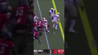 SCARY Grayson McCall takes vicious hit against Wake Forest football bighit collegefootball [upl. by Oringa]