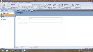 Criando TabelasFormuláriosMenu de Controle no Access 2007 [upl. by Elly]