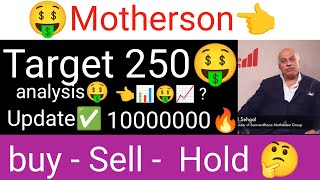 Motherson stock latest news today Samvardhana Motherson target 🤑 International analysis update today [upl. by Nyrahs]