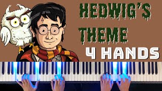 Hedwigs Theme  Piano 4 Hands  Easy [upl. by Siuraj]