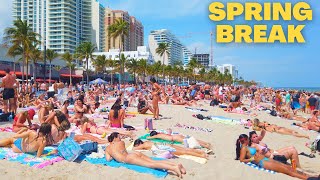 4K Spring Break 2024 Fort Lauderdale Beach Walk [upl. by Suivart170]