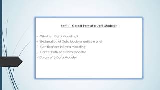 Data Modeling Training [upl. by Hescock]