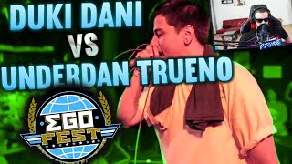 DTOKE REACCIONA A Duki Dani VS Underdann Trueno EGO FEST [upl. by Kerin590]