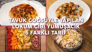 Tavuk Göğsüyle Yapılan Lokum Gibi Yumuşacık 5 Farklı Tarif Seç Beğen  Yemekcom [upl. by Nivled]