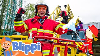 Blippis Fire Truck Joyride Extravaganza  BLIPPI  Kids TV Shows  Cartoons For Kids  Fun Anime [upl. by Aracat]