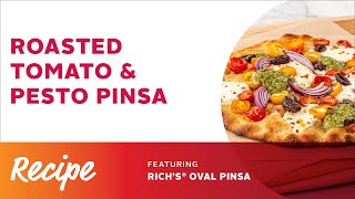 Rich Products Roasted Tomato and Pesto Oval Pinsa Recipe Video [upl. by Renba154]