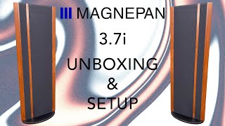 MAGNEPAN 37i FLOORSTANDING SPEAKERS unboxing amp SETUP [upl. by Innob149]