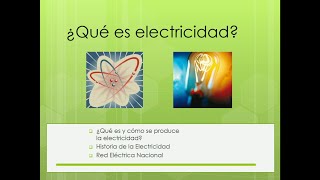 1 ¿Qué es electricidad [upl. by Ahselaf744]