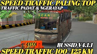 KODENAME SPEED TRAFFIC 100 125 KM BUSSID V411TERBARU Traffic Padat amp Ngerayap Bussid V411 [upl. by Euqina]