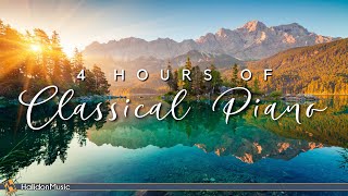 4 Hours Classical Piano Music for Studying Concentration Relaxation [upl. by Rotce]