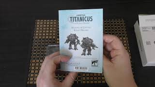 Adeptus Titanicus  Questoris Knight Magaera  Unboxing AT [upl. by Anavoj]