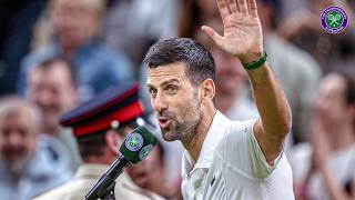 Novak Djokovics Fiery Oncourt Interview After Holger Rune Win  Fourth Round  Wimbledon 2024 [upl. by Angelo]