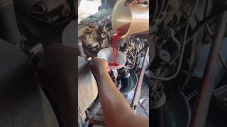 Tractor engine oil servicing  tractor mechanic  tractor repairing shorts ytshorts tractor [upl. by Accire]