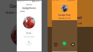 Pixel 3 incoming calls amp Whatsapp Call Screen Video with vibration [upl. by Townsend]