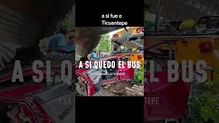 Ticuantepe Nicaragua asi quedo el bus y camioneta en fuerte accidente [upl. by Aicele]