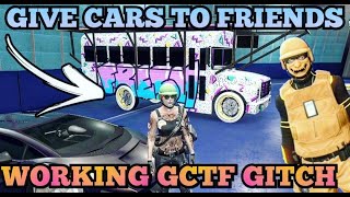 NEW GIVE CARS TO FRIENDS GLITCH GTA5 FACILITY GCTF GTA V CAR DUPE [upl. by Ajan]