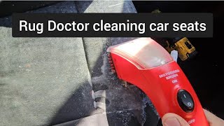 Rug Doctor cleaning car seats good as new [upl. by Duncan828]