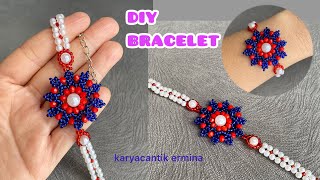 how to make easy bead bracelets [upl. by Kape]