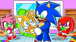 Sonic Becomes a DAD in Roblox [upl. by Refitsirhc]