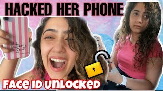 I PRANKED MY TWIN HACKED HER PHONE 😂  Chinki Minki [upl. by Imelida]