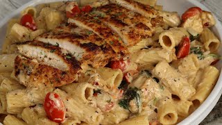 Creamy Tuscan Chicken Pasta Recipe Easy Pasta Recipe [upl. by Ardene]