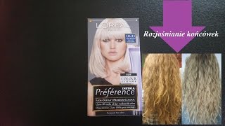 LOreal Preference Infinia 1021 Stockholm  rozjaśnianie włosów  Kącik Anity [upl. by Ellehsat]