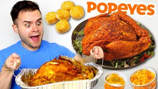 I bought Popeyes 100 CajunStyle Turkey… HONEST REVIEW [upl. by Dolly]